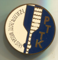 Rowing, Kayak, Canoe - PTTK, Poland, Enamel, Vintage Pin, Badge, Diameter: 35mm - Rudersport