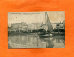 BLAYE   1920  LE CHENAL ET LE COURS DU GORT  DEPUIS LA GARE     CIRC  OUI   EDITEUR - Blaye