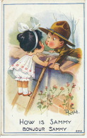Right Guerre 1914 WWI Bonjour Sammy Kids Kiss - Right