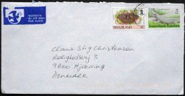 Swaziland 2002 Letter To Denmark Air Mail ( Lot 4526 ) - Swaziland (1968-...)