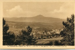 CPA 43  LE CHAMBON SUR LIGNON VUE GENERALE  AU FOND LE LIZIEUX - Le Chambon-sur-Lignon