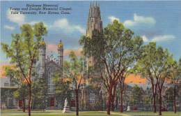 BF35975 Conn New Haven Yale University Tower And Dwight   USA   Front/back Scan - New Haven