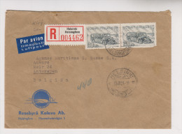 Recommandé De 1954 Vers La Belgique - Briefe U. Dokumente