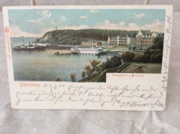 Glücksburg Postkarte Ansichtskarte Lithographie AK 1902 Nach Harburg - Gluecksburg