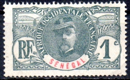 SENEGAL 1906 Faidherbe - 1c. - Grey And Red MH - Ongebruikt