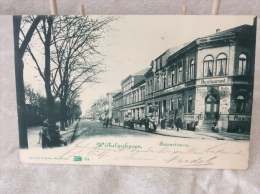 Wilhelmshaven Kaiser Halle Restaurant Postkarte Ansichtskarte Lithographie AK 1900 Nach Harburg - Wilhelmshaven