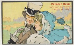 Bottaro Couple Art Nouveau Pub Petrole Hahn Cheveux F. Vibert Lyon A Hair Treasure Is Found In Hahn's Petroleum - Bottaro