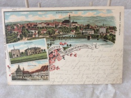 Dippoldiswalde Gruß Aus Postkarte Ansichtskarte AK 1899 Nach Harburg - Dippoldiswalde