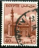 EGITTO, EGYPT, 1953, MOSCHEE, FRANCOBOLLO USATO, Scott 335 - Oblitérés