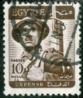 EGITTO, EGYPT, 1953, COMMEMORATIVO, FORZE ARMATE, FRANCOBOLLO USATO, Scott 326 - Oblitérés