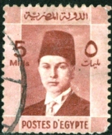 EGITTO, EGYPT, 1937, COMMEMORATIVO, RE FAROUK, FRANCOBOLLO USATO, Scott 210 - Oblitérés