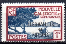 WALLIS & FUTUNA ISLANDS 1930 Boat & Tree - 1c. - Blue And Purple  MH - Unused Stamps