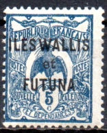 WALLIS & FUTUNA ISLANDS 1920 Bird -  5c. - Blue  MH - Unused Stamps