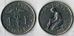 Belgique - 1923 - 1 Franc - Texte En Flamand - 1 Franco