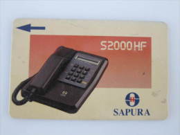 Malaysia GPT Magnetic Phonecard,10MSAD S2000HF Telephone,used(not In Very Fine Condition) - Malasia