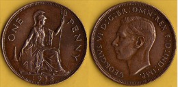Grande-Bretagne - 1938 - 1 Penny - D. 1 Penny