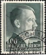 POLAND GERMAN OCC 1942 Hitler Birthday 1z  Used - Gouvernement Général