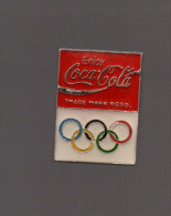 Pin's  Enjoy Coca Cola / Partenaire Des Jeux Olympiques - Coca-Cola
