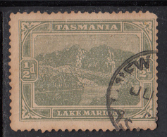 Tasmania Used Scott #102 1/2p Lake Marion Wmk: Crown Over 'A' Upright - Gebruikt