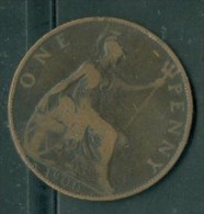 GRANDE-BRETAGNE - ONE PENNY 1900. Pia7310 - D. 1 Penny