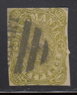 Tasmania Used Scott #AR1 3p St. George And The Dragon, Green Imperf Cancel: Bar 'Hobart' - Used Stamps