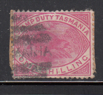 Tasmania Used Scott #AR27 1sh Platypus - Album Adherence, Needs Soaking - Used Stamps