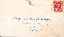 RHODESIE - NYASSALAND. N°4de 1954 Sur Enveloppe Ayant Circulé. Elizabeth II. - Nyassaland (1907-1953)
