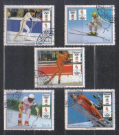 Paraguay Mi 4323-4327 To Winter Olympics 1994  Skiing Speed Skating Issued 1989 FU - Winter 1994: Lillehammer