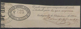 Cartagena 1891 5p Colegio De Abogados,usado                  #19 - Postage-Revenue Stamps