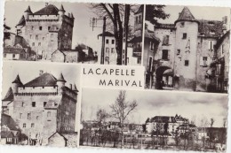 CPSM Multivues - LACAPELLE MARIVAL - 1957 - Lacapelle Marival