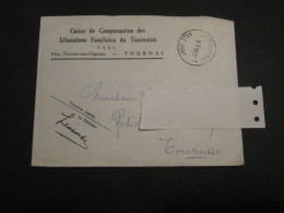 Envelloppe Caisse De Compensation Tournai (M1414) Placette Aux Oignons (2 Vues) Marcophilie TOURNAI Ville D'art 1966 - Banca & Assicurazione