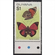 Guyana 1978 Freimarken Schmetterlinge 550 Postfrisch - Guyane (1966-...)