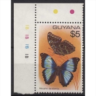 Guyana 1978 Freimarken Schmetterlinge 552 Postfrisch - Guyane (1966-...)