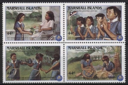 Marshall-Inseln 1986 20 Jahre Pfadfinderinnen 101/04 ZD Postfrisch - Islas Marshall