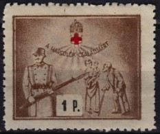 WW2 - ´for Soldiers Families´ - 1943 Hungary - Red Cross Charity Stamp (soldier Military) - RRR!!! - 1 P - WO2