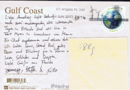 US+ 2013 Mi 4927 BA Erdkugel Auf PK Gulf Coast - Storia Postale