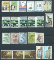 1985 SAN MARINO ANNATA 22 VALORI MNH ** - ED - Volledig Jaar