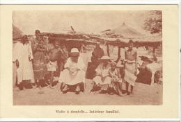 Carte Postale Ancienne Niger - District De Fada N'Gourma. Visite à Domicile. Intérieur Familial - Niger