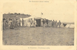 Guerre 14-18 - En Colonne Dans L'Atlas - Au Campement, L'Ambulance Mobile En 1918 Sous La Tente - Other & Unclassified