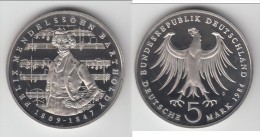 TOP QUALITY **** ALLEMAGNE - GERMANY - 5 MARK 1984 175th ANNIVERSARY BIRTH OF FELIX BARTHOLDY **** EN ACHAT IMMEDIAT - 5 Marchi