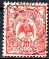 NEW CALEDONIA 1905 Kagu -  10c. - Red  FU - Used Stamps