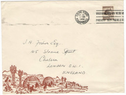 RSA - South Africa - Sud Africa - 1959 - Special Cover + Special Cancel Prevent Bush And Veld Fires + Sealed With Chr... - Lettres & Documents