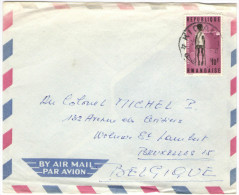 RWANDA - 1988 - Air Mail - Home Gatagara - Viaggiata Da Kigali Per Bruxelles, Belgio - Used Stamps