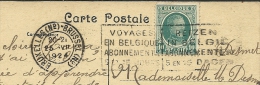 Publicité  Voyage En Belgique Abonnements 5 Et 15 Jours + Obl Bruxelles (N°) 1924 Sur Cpa "Bois De La Cambre + Animation - Autres & Non Classés