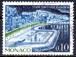 MONACO 1960 Aquatic Stadium  - 10c. - Blue, Violet And Green   FU - Used Stamps