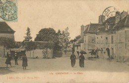 Chenôve  (21) La Place  Vers 1905 -  Messagerie Weber - Chenove