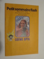 PUBLICITé (M1414) LOEWE OPTA (4 Vues) Petit Sommaire Flash 7 Tuyaux-flash De Professionnels De La Photographie - Stamperia & Cartoleria