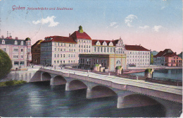 AK Guben - Neissebrücke Und Stadthaus - 1927 (9739) - Guben