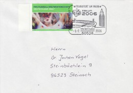 GERMANY 2006 FOOTBALL WORLD CUP GERMANY COVER WITH POSTMARK  / E 10 / - 2006 – Germany