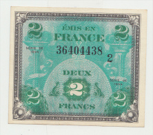 France 2 Francs 1944 AUNC+ P 114b 114 B - 1944 Flagge/Frankreich